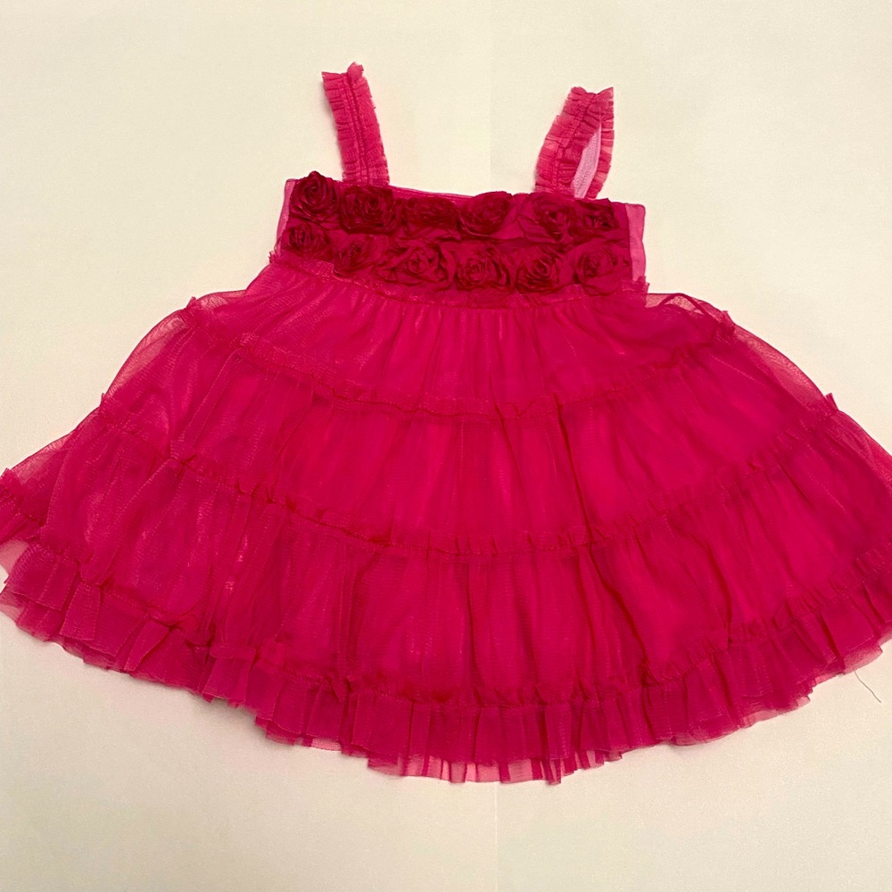 Boutique NWT  raspberry garden party dress